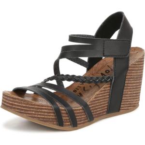 image:imageBlowfish Malibu womens HeidibWedge SandalBlack Dyecut